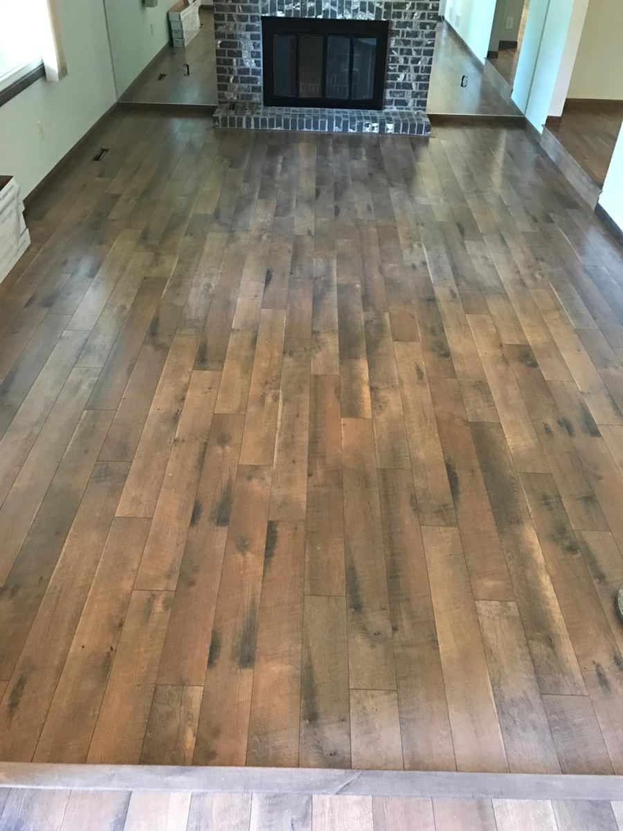 Antique maple hardwood living room