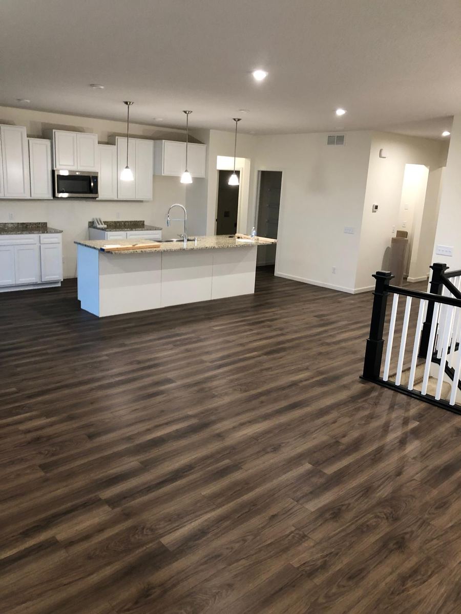 Walnut LVP open concept main level
