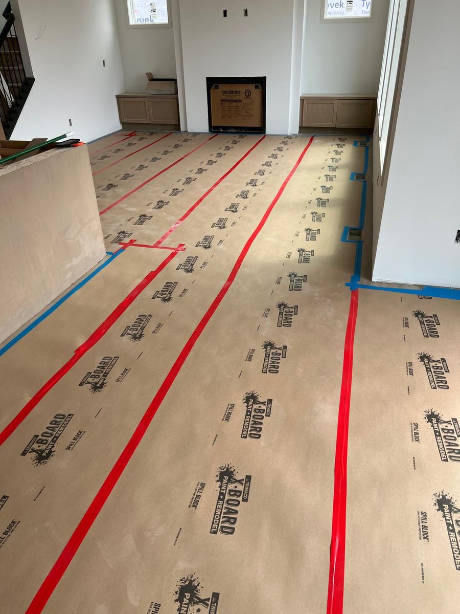 Stage 3 — floor covered until the builder's handover