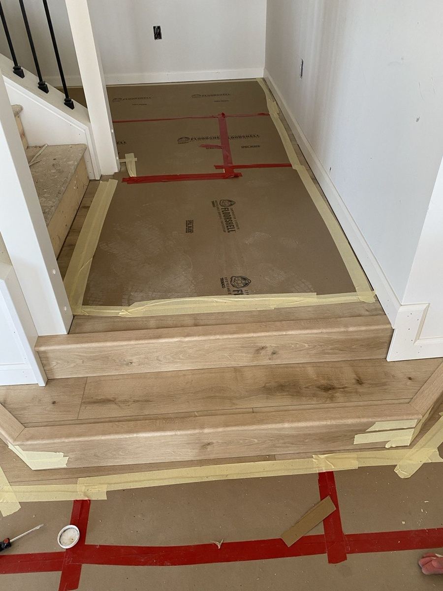 Spalted maple staircase